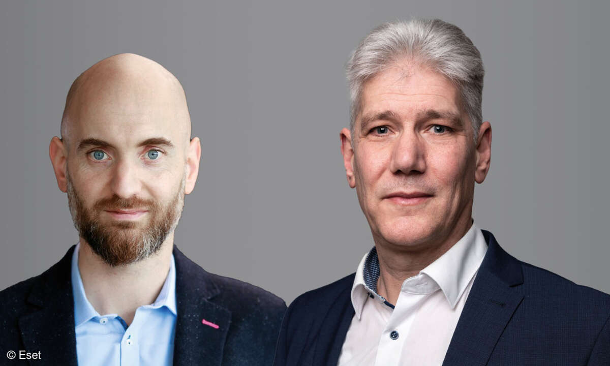 Daniel Stephan (Eset) und Jan Bindig (Kiwiko)