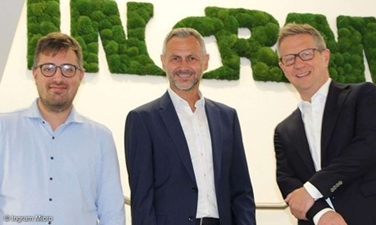 Die Ingram-Manager Carl Schweigert, Thomas Groß und Wolfgang Natzer (von links)