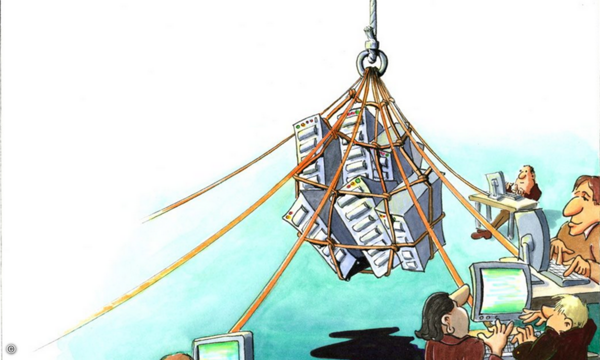 Cartoon_Server_storage_speicher_Sicherheit