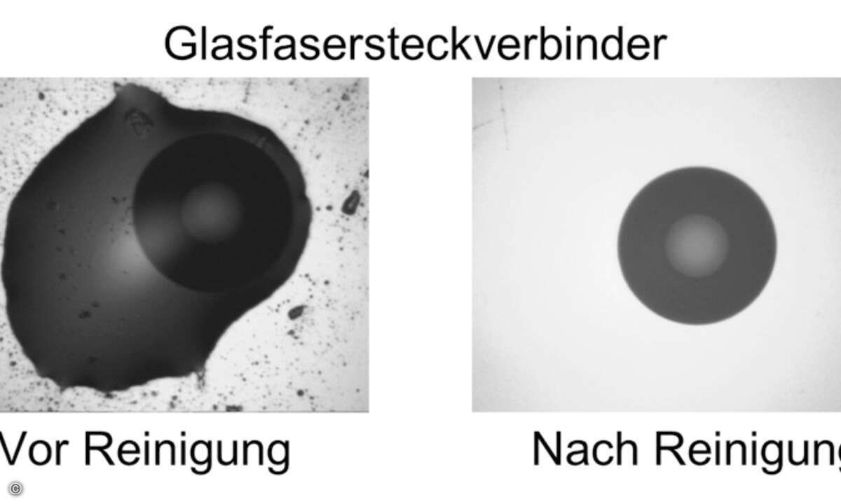 1_Sauberkeit von Glasfasersteckverbindungen