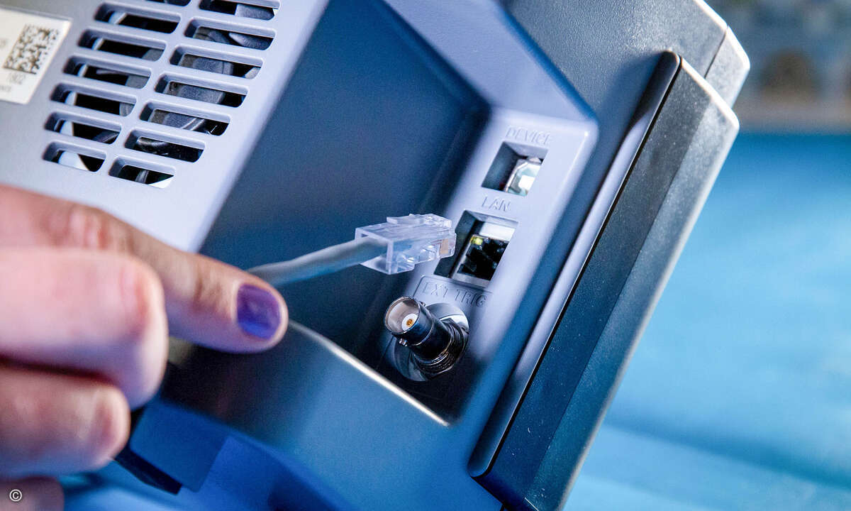 Die Standard-LAN-Konnektivität von Keysight DSOX1204A / G verei