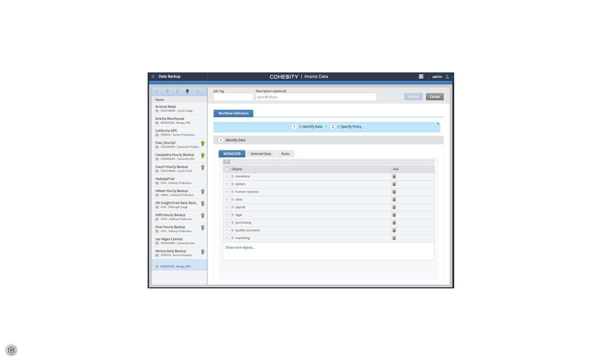 Imanis-User Interface_web