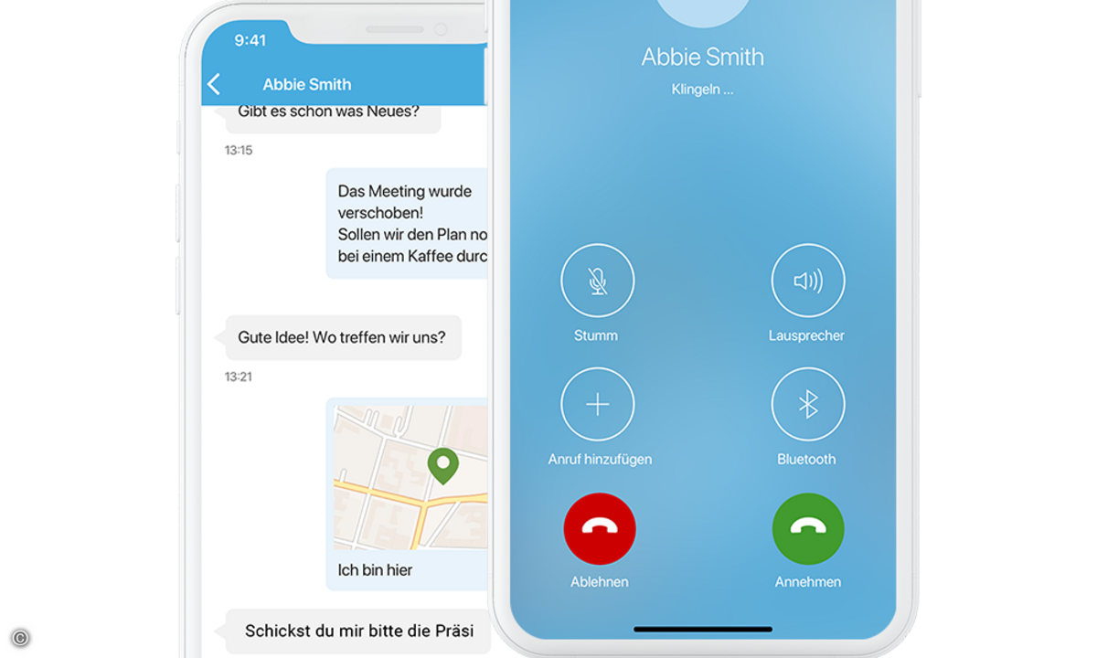 secure messenger screens