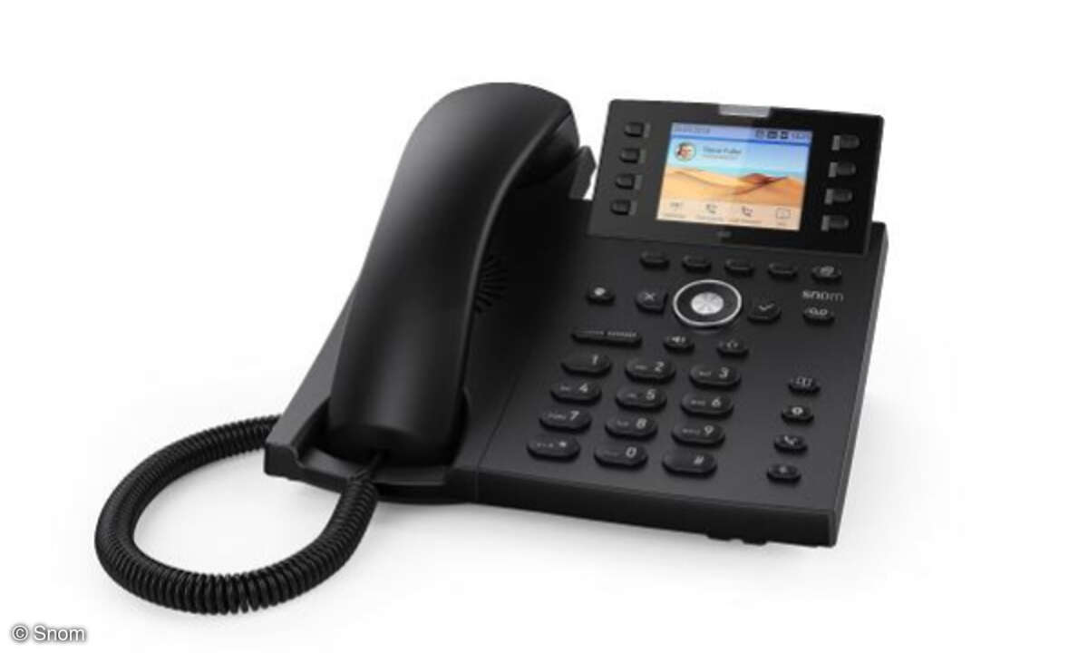 Snom: IP-Telefon D335 mit Näherungssensor.
