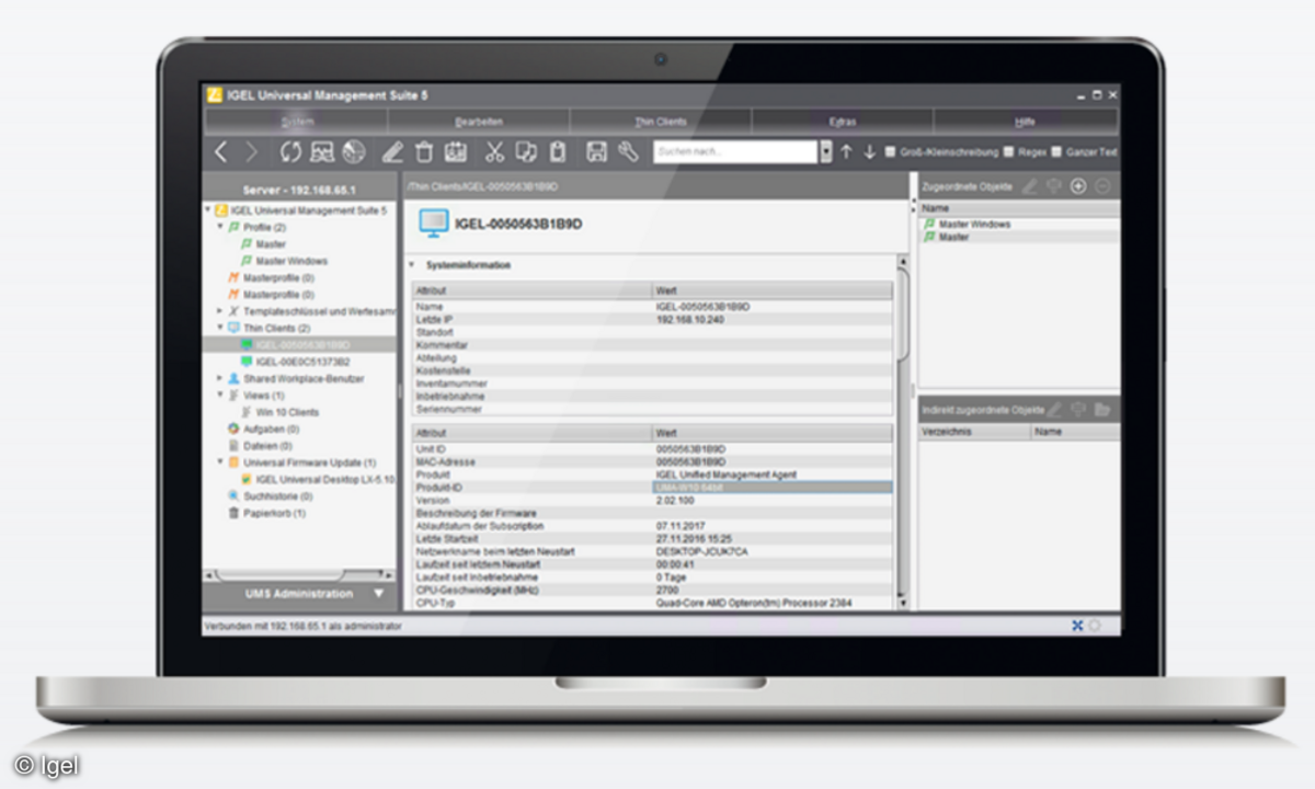 Igel UMS Web App
