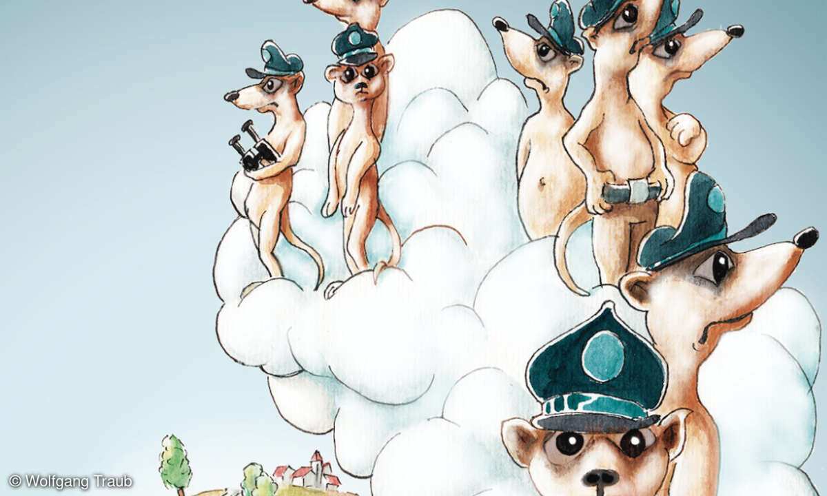 LANline-Cartoon Cloud Security