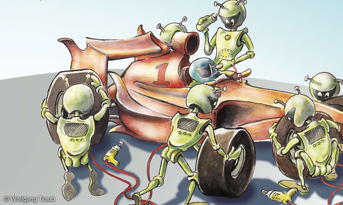 LANline-Cartoon Automation KI