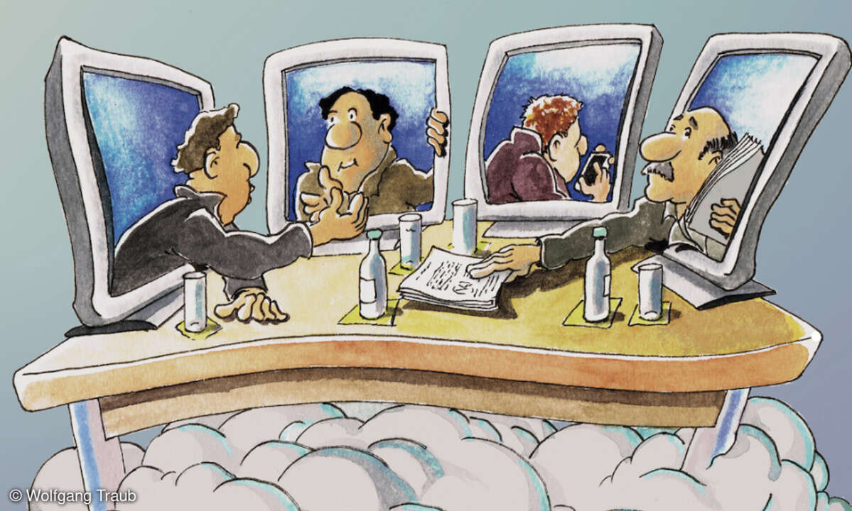 LANlne-Cartoon Web-Conferencing