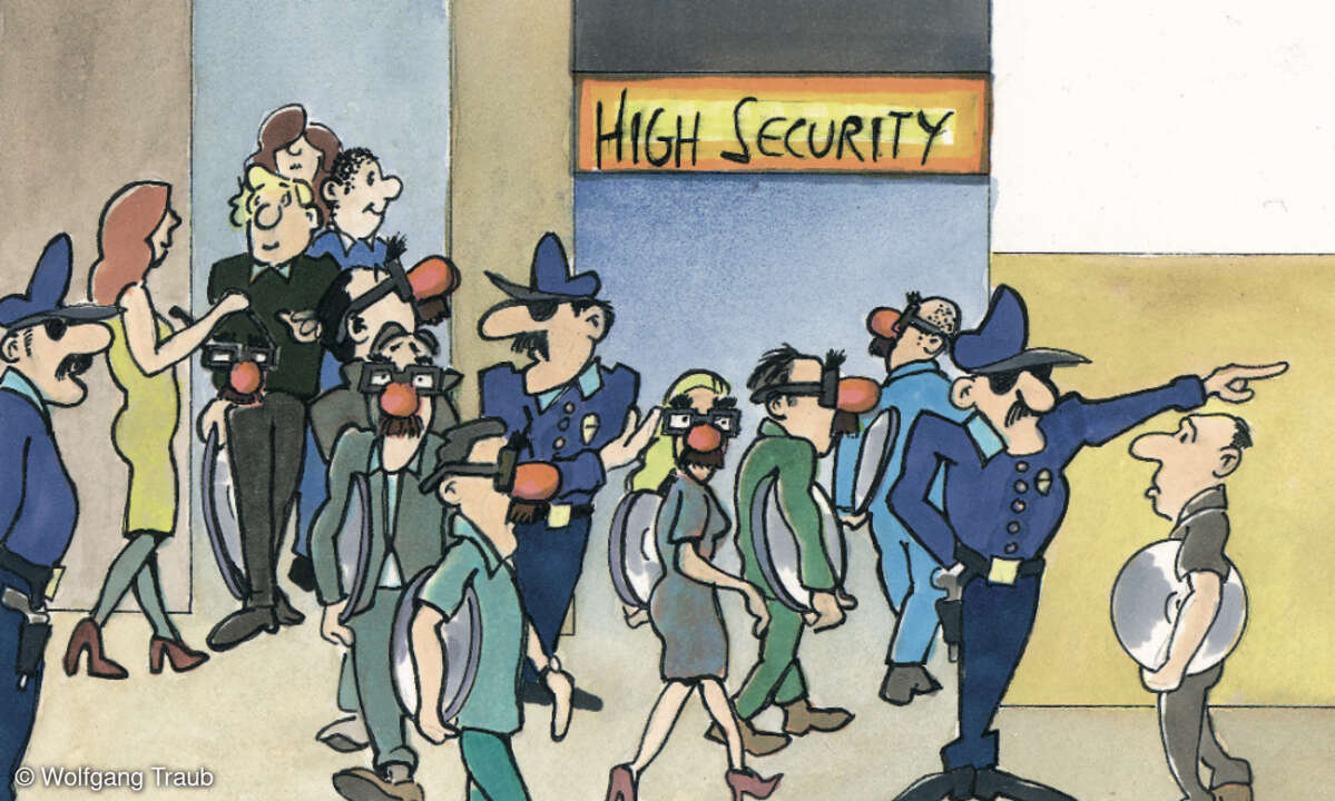 LANline-Cartoon Betrugserkennung