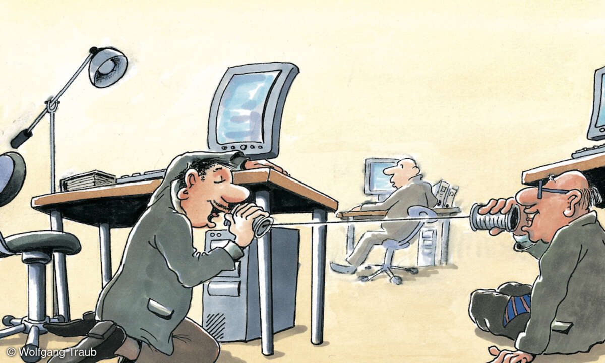LANline-Cartoon Kommunikation