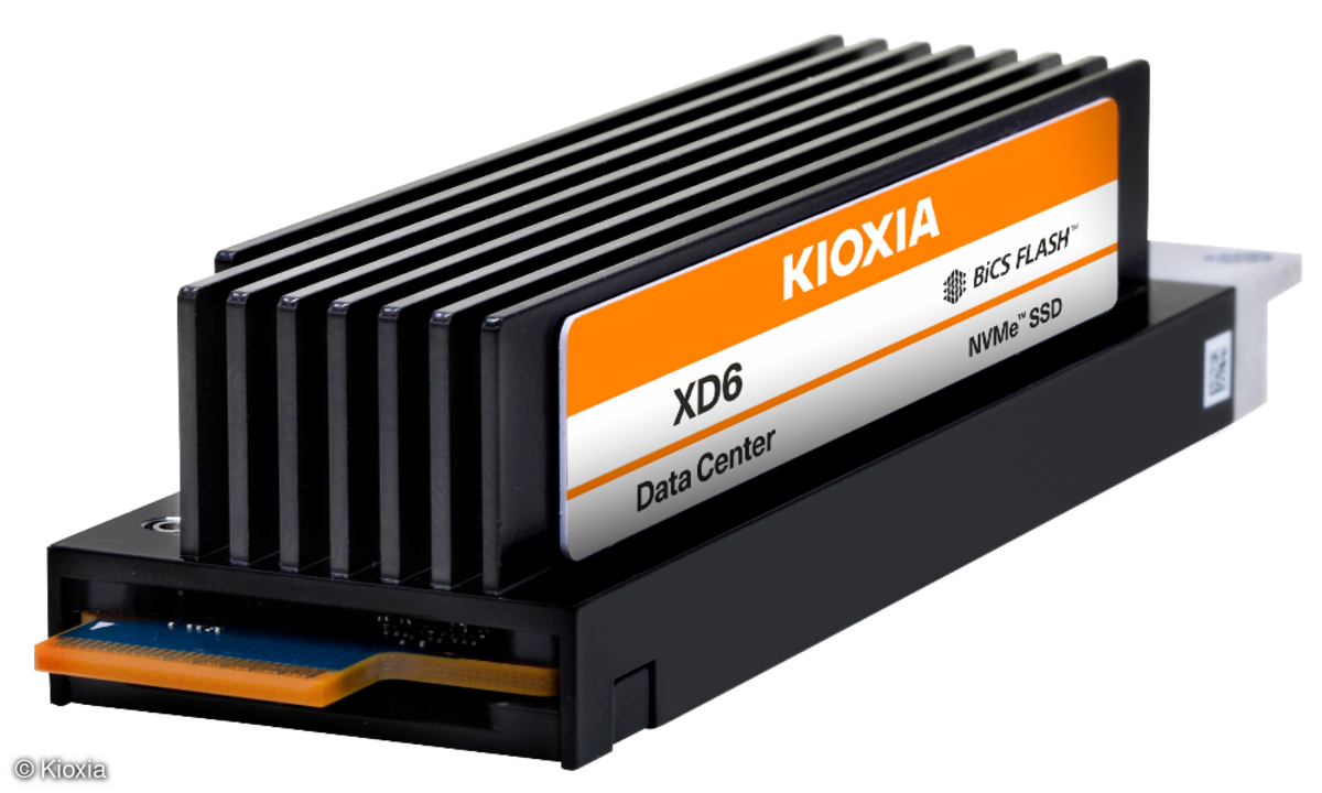 Kioxia Europe hat sein Portfolio an Client-, Enterprise- und Rechenzentrums-SSDs um die Serie Kioxia XD6 mit SSDs im Formfaktor E1.S erweitert.