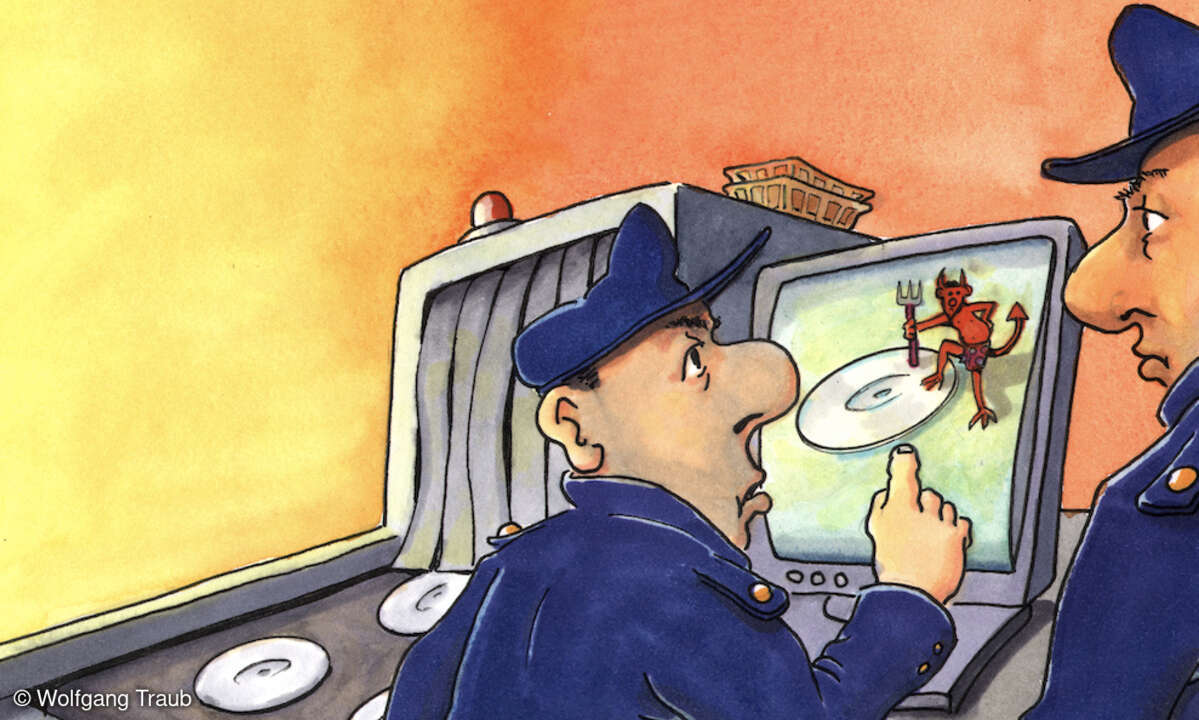 LANline-Cartoon Security Inspection