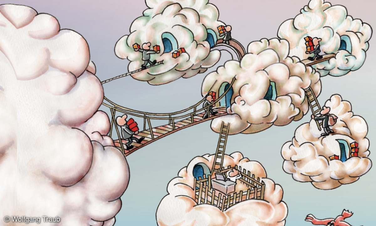 LANline-Cartoon Multi-Cloud