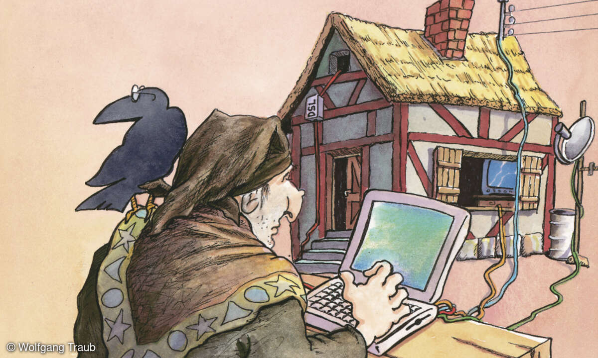 LANline-Cartoon Home-Office