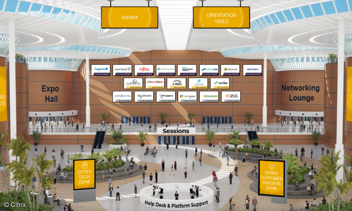 Der Citrix EMEA Work Summit war darauf ausgelegt, eine „echte“ Hausmesse online zu replizieren.