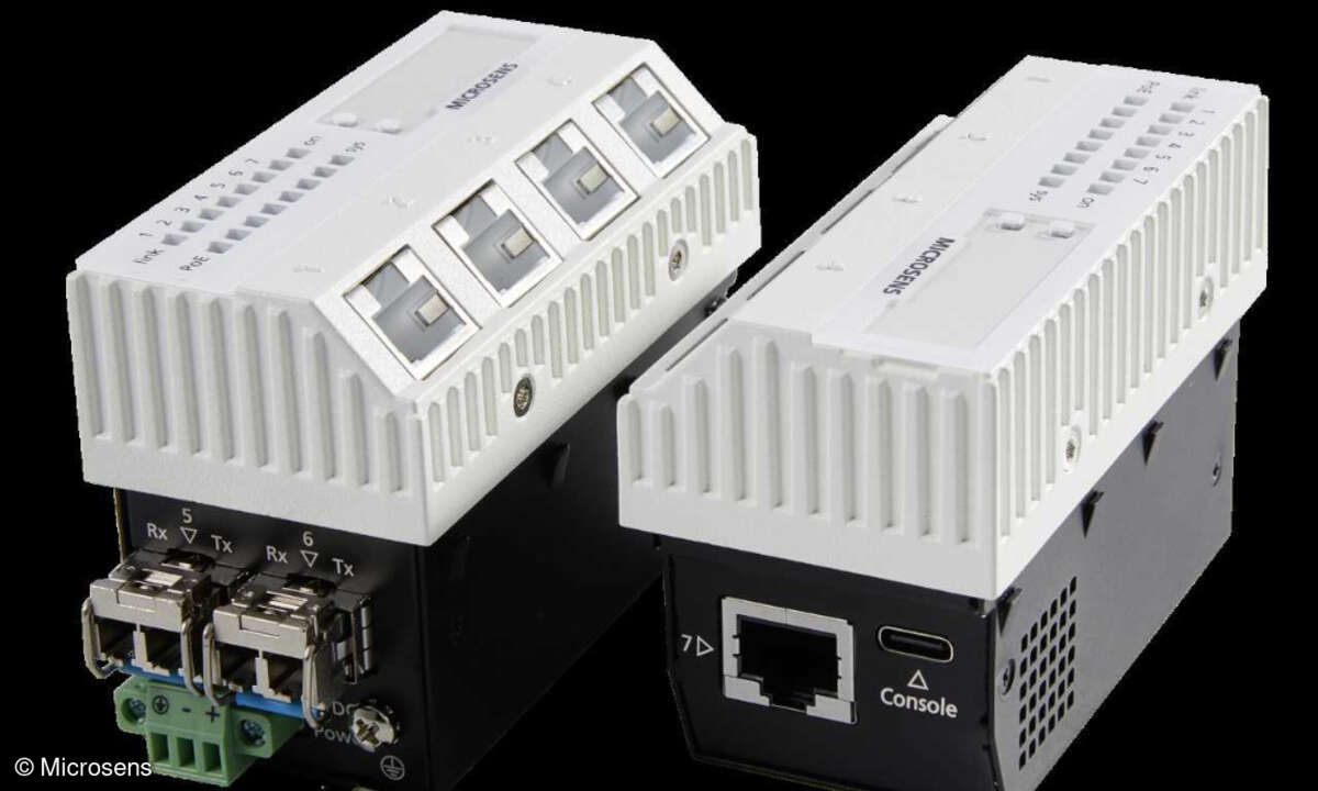 Microsens hat eine weitere Generation von Micro-Switches mit 2 x 10 GBit/s Uplink und Multi Gigabit Down-Link mit PoE++ vorgestellt.