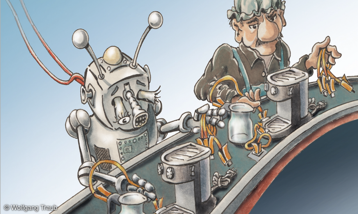 LANline-Cartoon Industrie 4.0