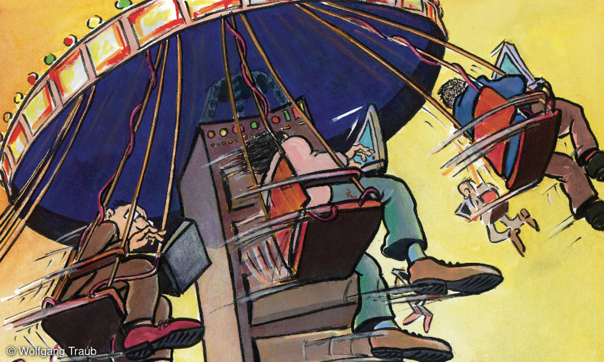 LANline-Cartoon Digital Workspace und VDI