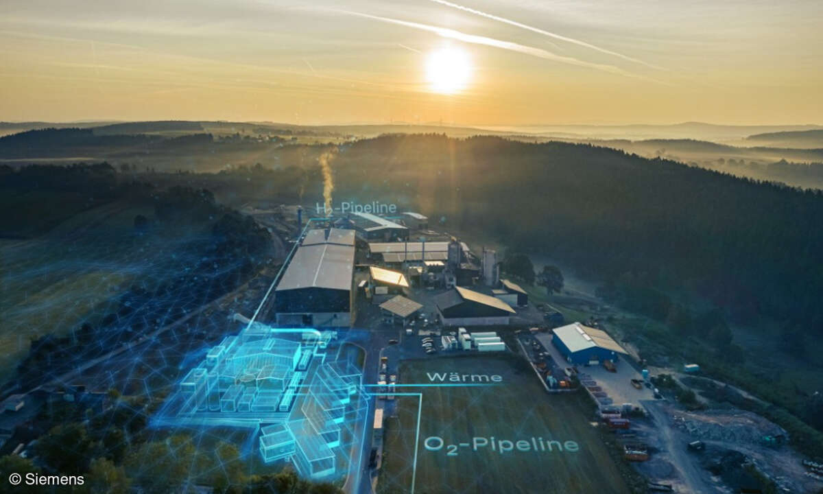 Mit dem offiziellen Spatenstich in Wunsiedel begannen die Bauarbeiten für eine Wasserstofferzeugungsanlage mit einer Anschlussleistung von 8,75 Megawatt.