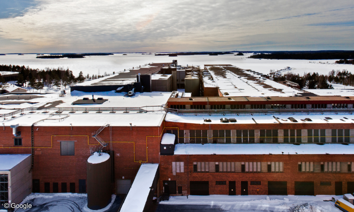 Googles Rechenzentrum im finnischen Hamina nutzt die Gebäude einer ehemaligen Papierfabrik.