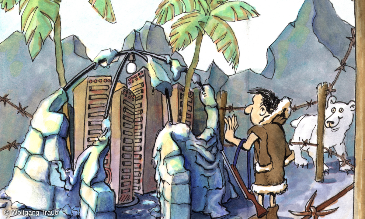 LANline-Cartoon Klimawandel