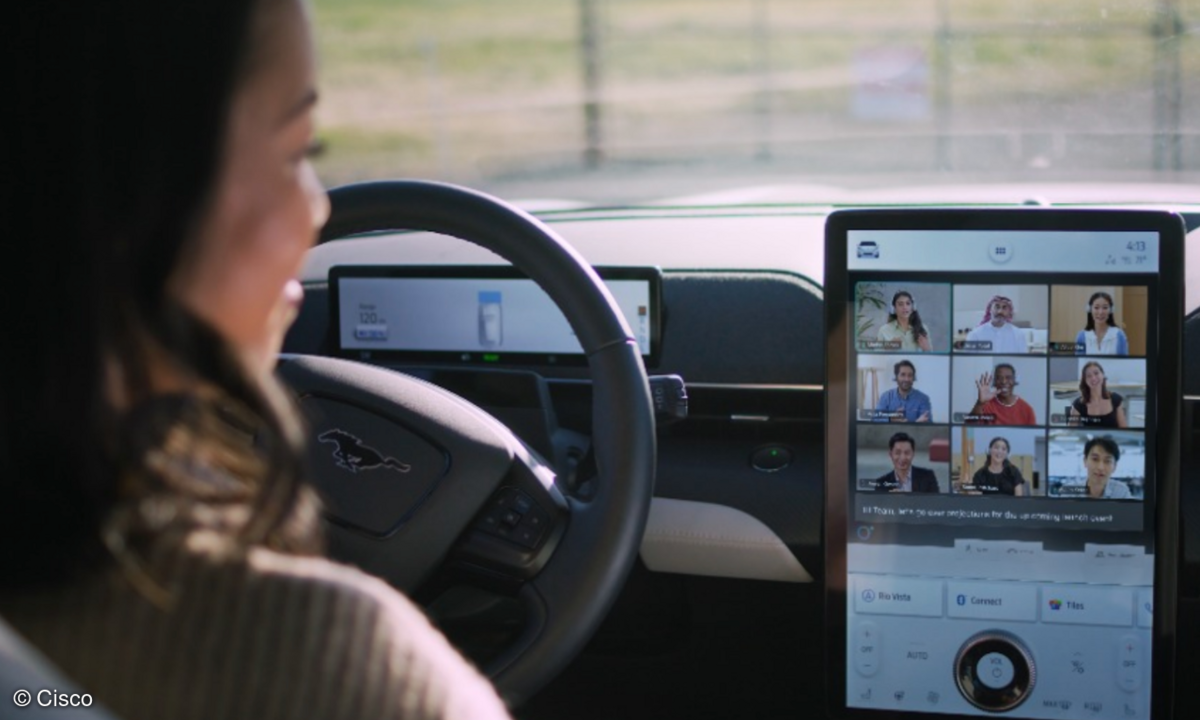 Cisco Webex im Ford-Automobil.