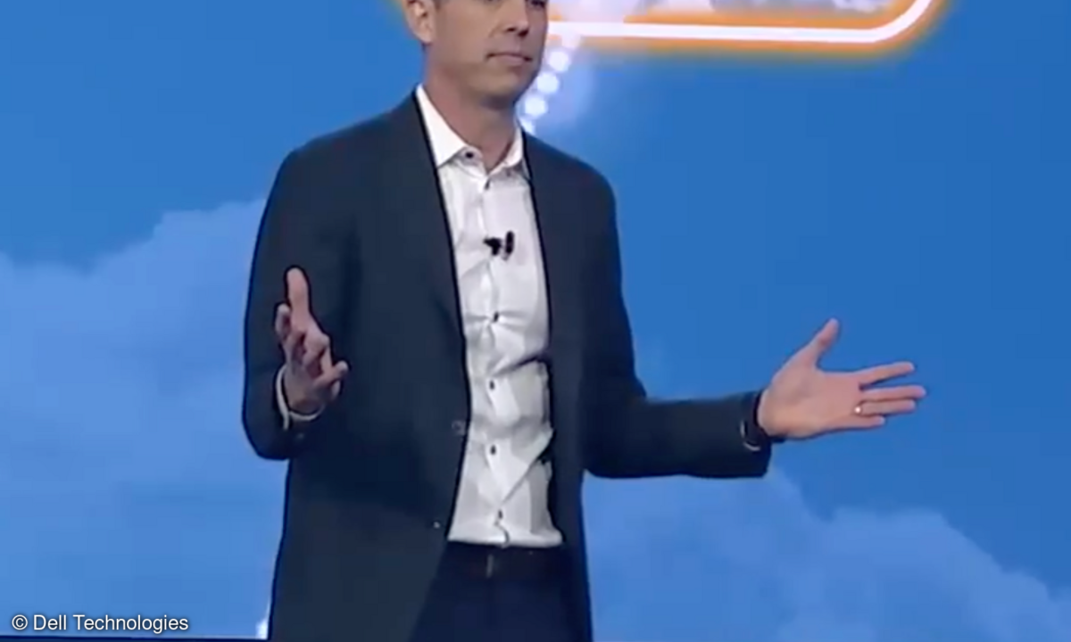 Sang ein Loblied auf den PC und erläuterte die Notwendigkeit der Multi-Cloud: Chuck Whitten, Co-COO von Dell Technologies.