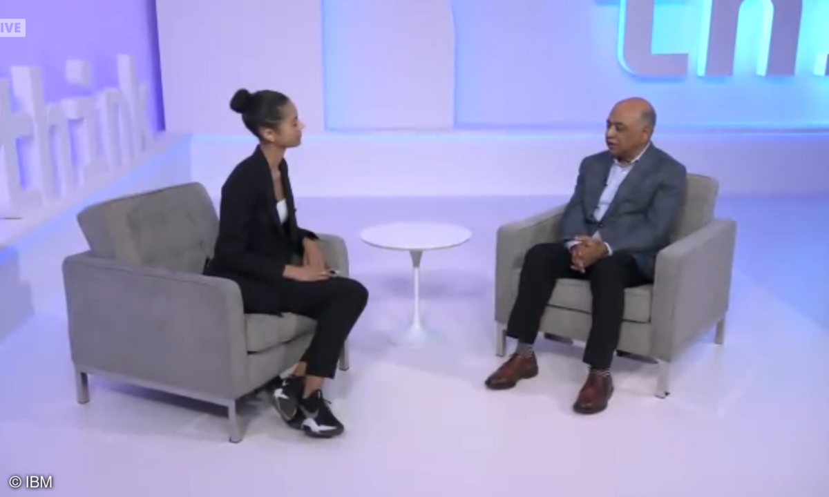 IBM Arvend Krishna und Sinead Bovell