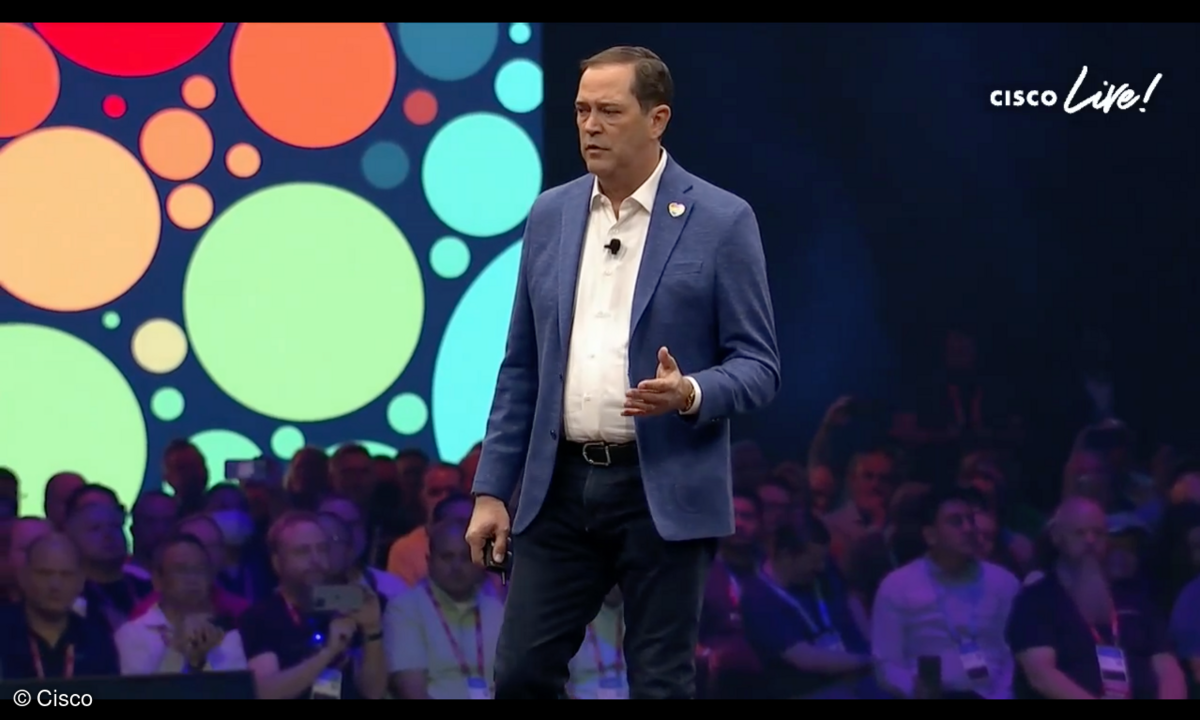 Verkündete die Parole „Everything as a Service“: Cisco-CEO Chuck Robbins.