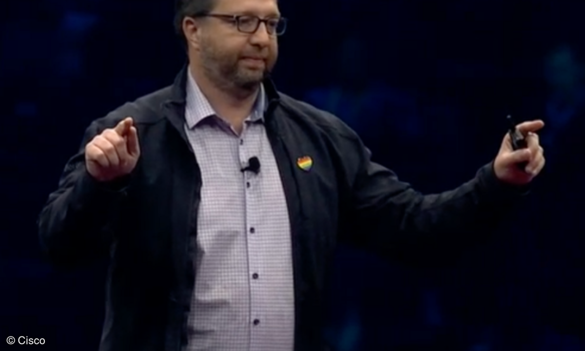 Erläuterte die Neuerungen rund um das Cloud-gestützte Netzwerk-Management: Todd Nightingale, EVP und GM Enterprise Networking und Cloud bei Cisco.