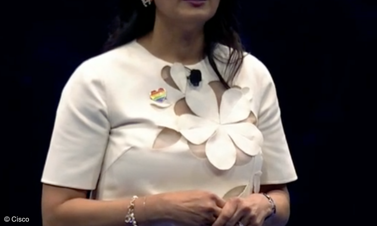 Liz Centoni, Chief Strategy Officer bei Cisco, stellte die AppDynamics Cloud vor.