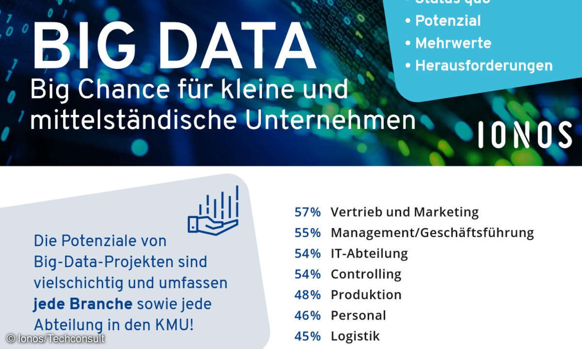 Aktuelle Studie des Beratungsunternehmen Techconsult im Auftrag des Cloud-Anbieters Ionos.