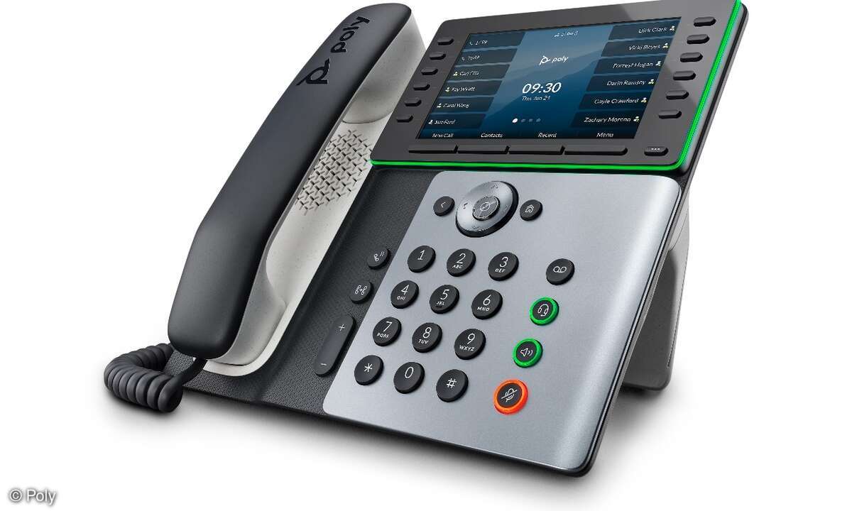 Die neue E-Serie umfasst fünf Telefone, das Poly Edge E220, E320, E350, E450 sowie E550.