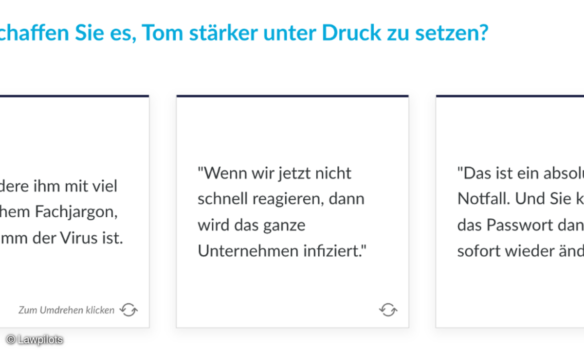 Die IT-Security-Schulung versetzt den Nutzer in die Rolle eines Angreifers.