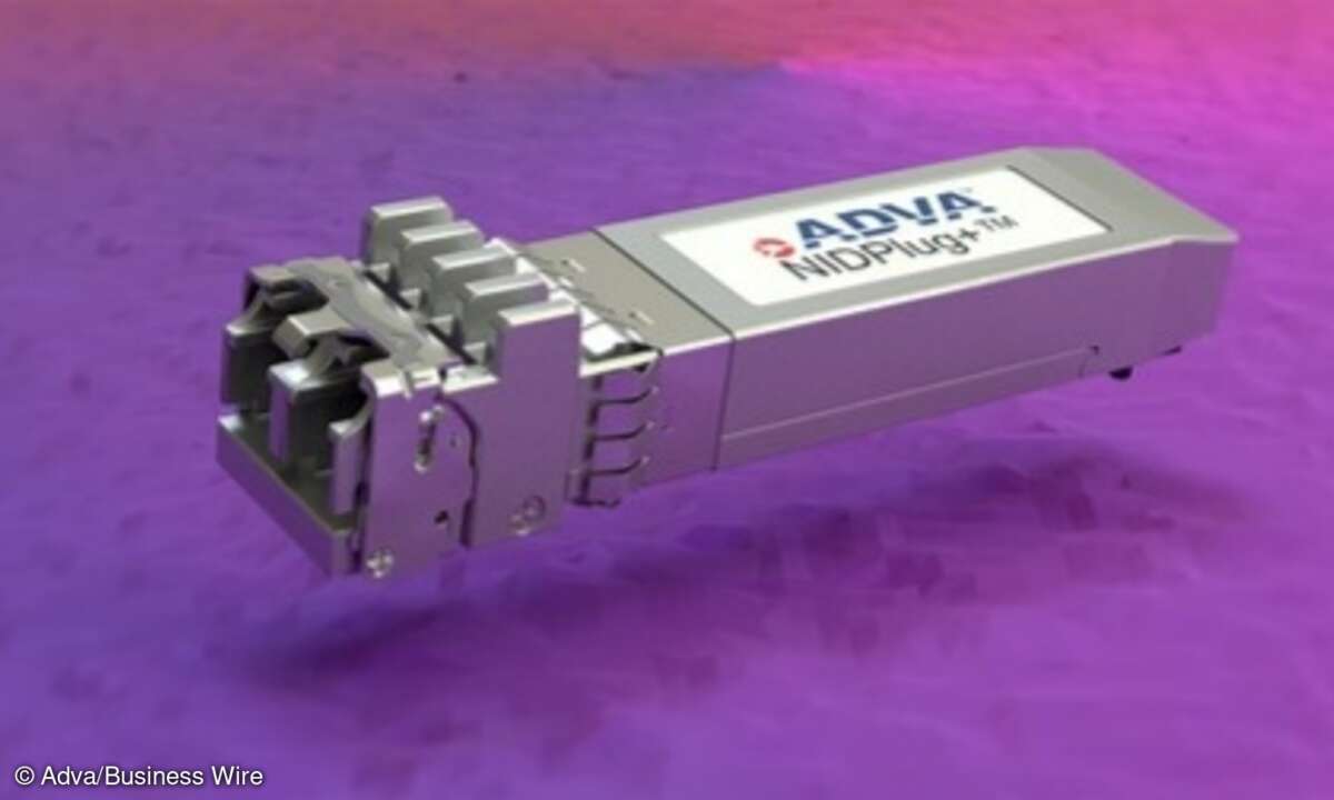 Adva: 10G-Netzabschlussgerät in Form eines steckbaren optischen Transceivers.