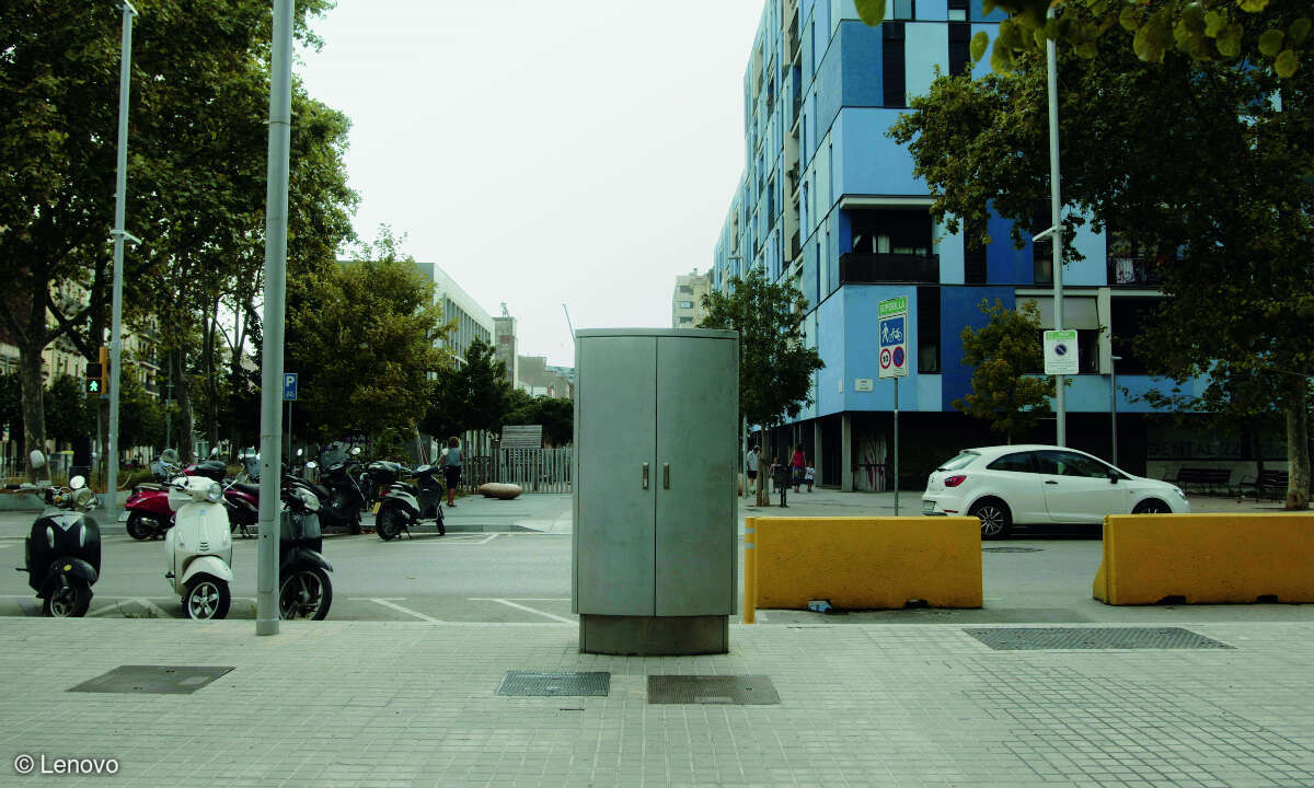 Straßenverteilerschränke in Barcelona