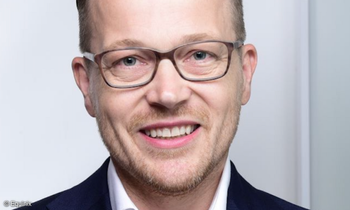 Jens-Peter Feidner, Geschäftsführer von Equinix in Deutschland