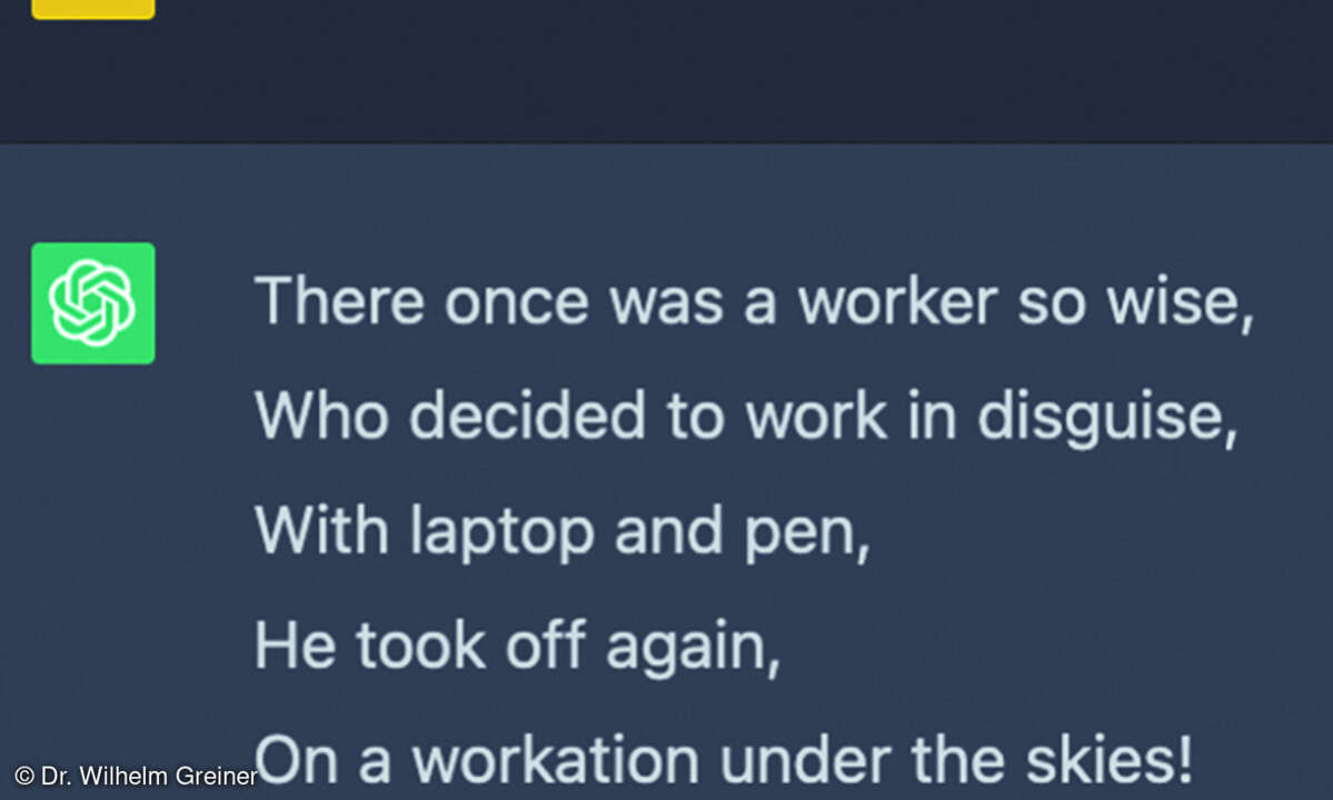 .. oder auch einen Limerick über das jeweilige Thema verfassen.