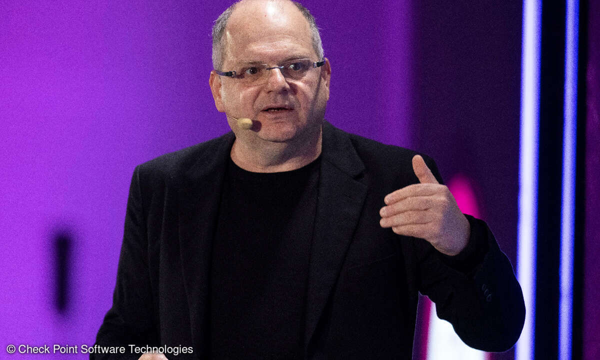 „Bald werde ich durch KI ersetzt werden“, scherzte Check-Point-Gründer und -CEO Gil Shwed zum Auftakt seiner Keynote.