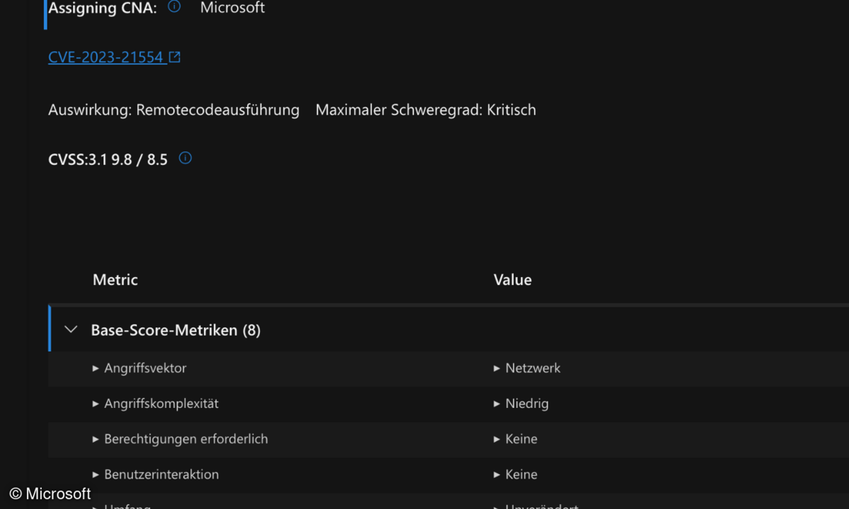 Microsoft Advisory