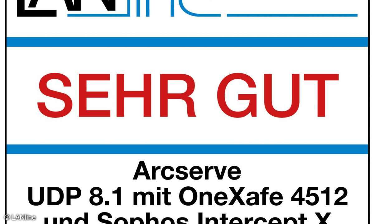 LANline Siegel Produkttest Arcserve