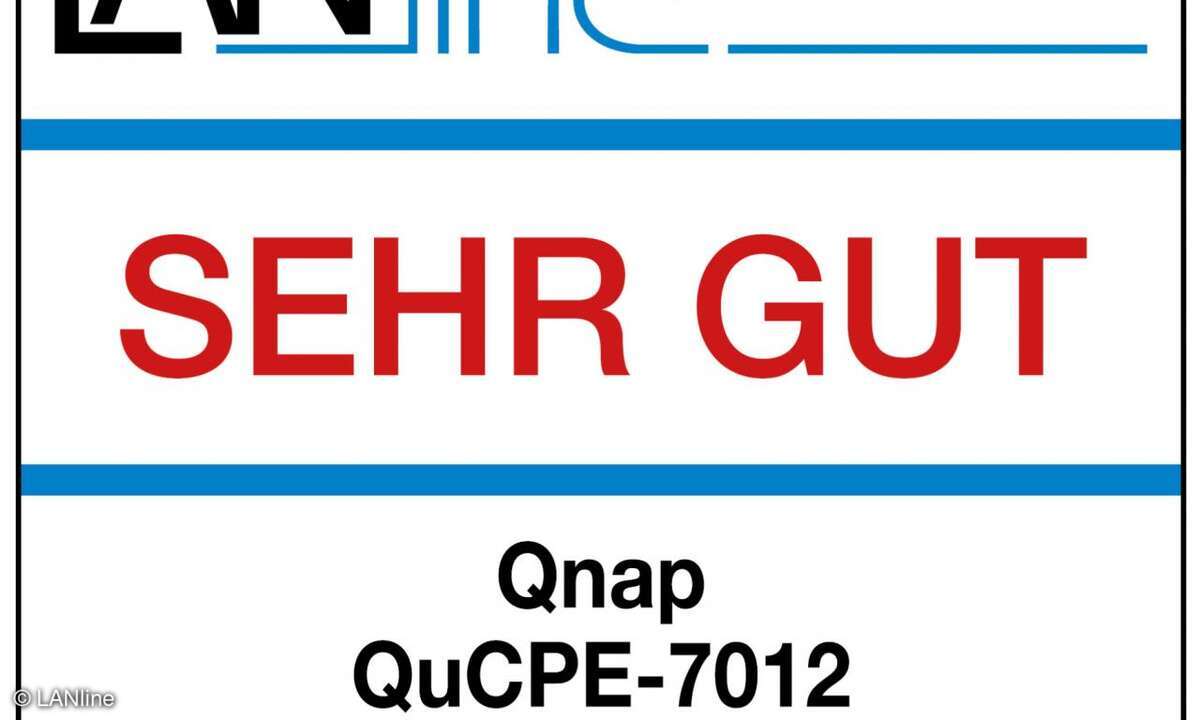 LANline Siegel Produkttest Qnap