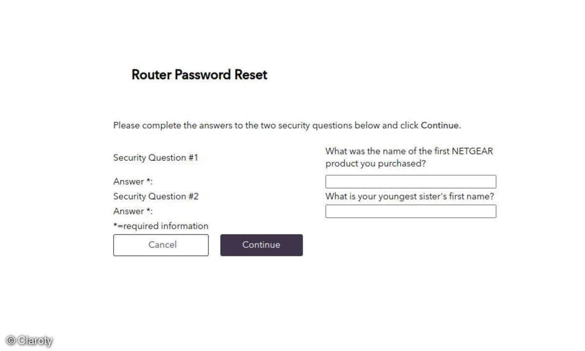 router password reset