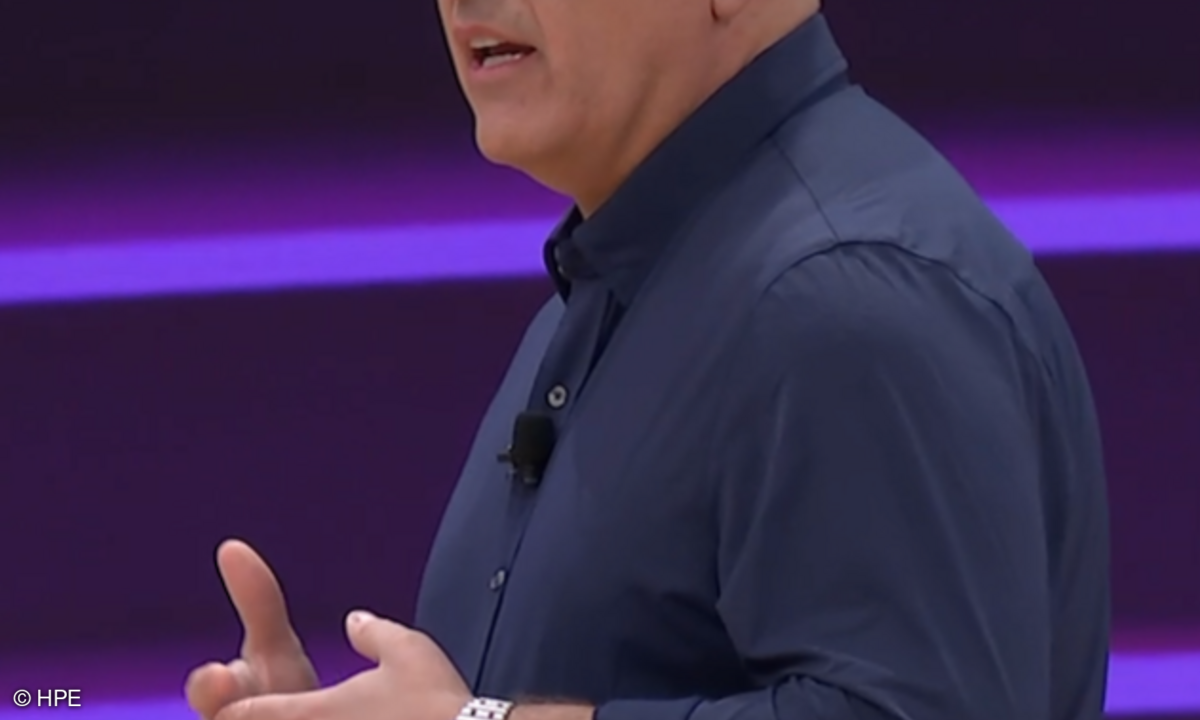 „KI schafft Superkräfte für Ihr Business“, so HPE-Chef Antonio Neri.
