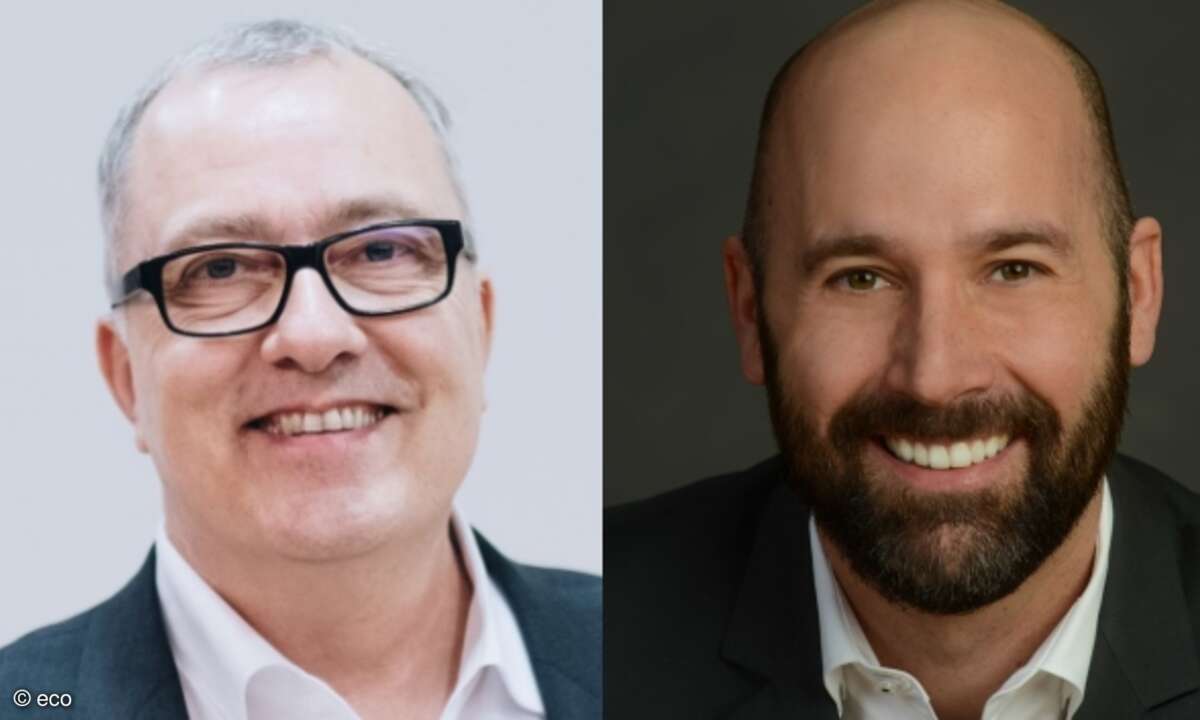 Andreas Weiss und Alexander Rabe von eco