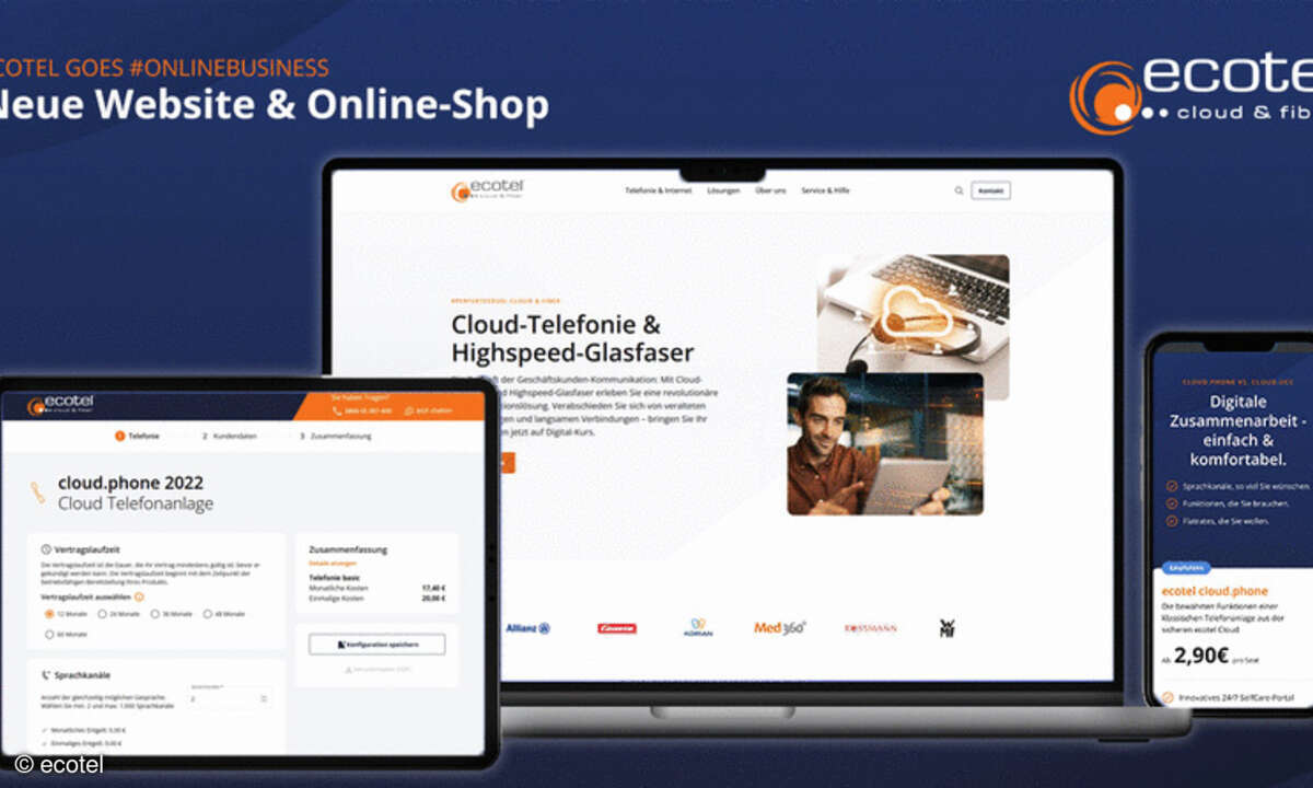 ecotel Webseite