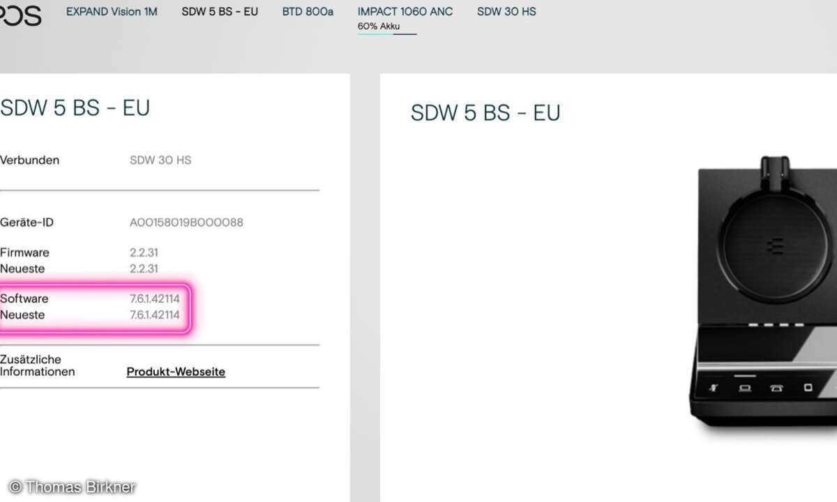 Epos Firmware-Update