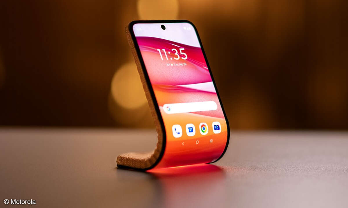 Motorola zeigte auf der Tech World ein adaptives Smartphone-Display-Konzept