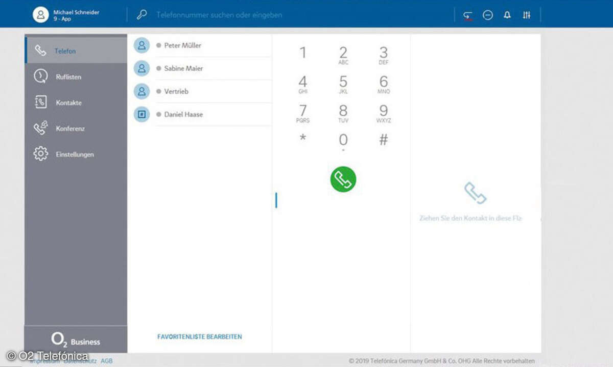 Screenshot o2 Digital Phone