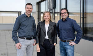 Generationswechsel bei Refurbisher AfB Die Geschäftsführung von AfB setzt sich ab sofort aus Daniel Büchle, Yvonne Cvilak und Mike Reif (von links) zusammen
